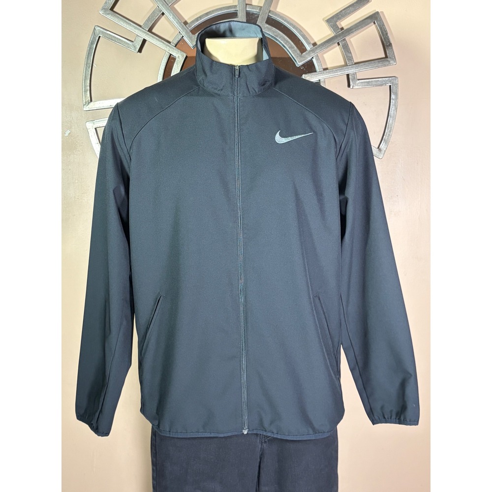 Nike Dri-FIT Mens Full Zip Training Jacket Black 800199-010 Large